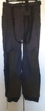 Tenson Ski Snowboard Trousers Black Ski Salopettes Waterproof 32-34W 30 L. 