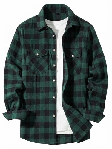 Mens brushed cotton plaid - cotton,