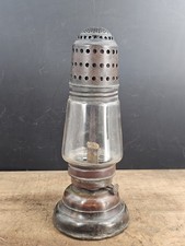 Antique Hurricane Lamp  Brass Skater Lantern 