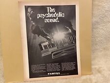 JBFA6 ADVERT 11X8 FARFISA COMPACT ORGANS
