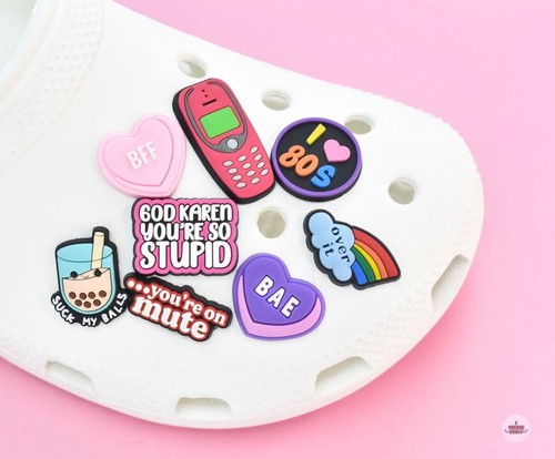 Shoe charms for crocs retro - shoe,