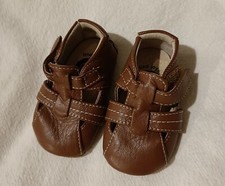 Livie & Luca Brown First Shoes. 0-6 months. Barefoot. Excellent condition
