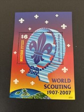Postage Stamp Mini Sheet MNH Boy Scouts 2007 Mustique Crease