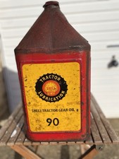 SHELL VINTAGE TRACTOR GEAR OIL 90 PYRAMID CAN