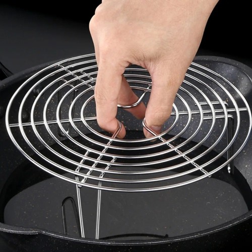 304 round steamer rack - round,