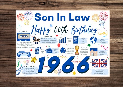 Son law happy 60th birthday - son, in