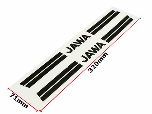 Jawa sticker black - jawa, long