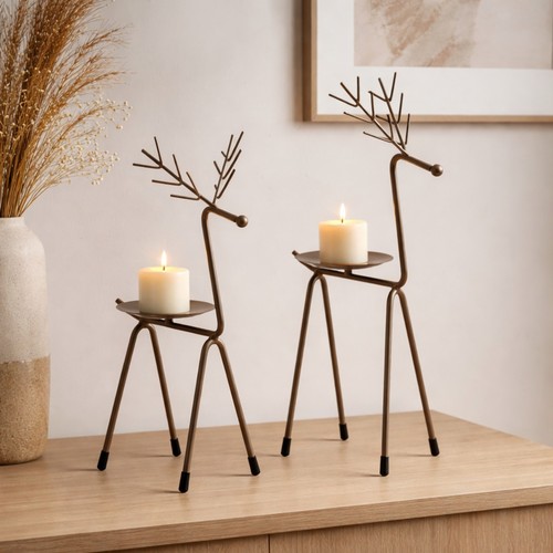 Stag candle holder decoration - candle,
