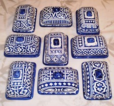 HAND PAINTED CERAMIC BUTTER