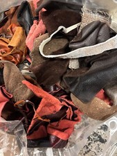 Leather Pieces -4kg Bags Upholstery Quality Offcuts -Genuine Leather for crafts 