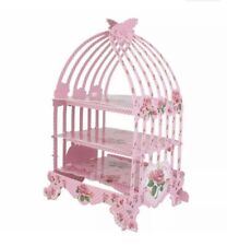 Pink Cupcake Stand Birdcage Cupcake Sweet Stands  Wedding Baby Shower Birthday