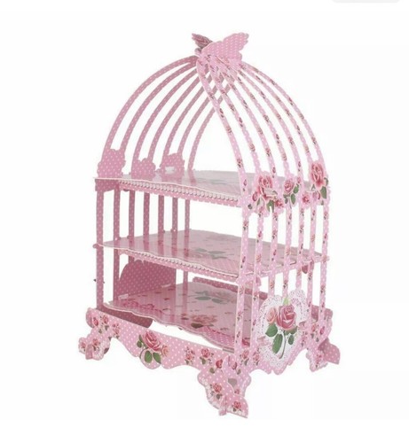 Cupcake stand birdcage - cupcake, pink