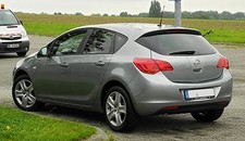 VAUXHALL ASTRA J BLACK RUBBER