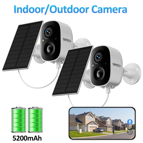 2pcs wireless 4mp solar - wireless,