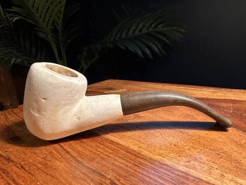 Vintage clay tobacco pipe with - vintage,