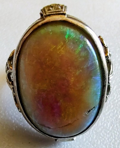 Antique edwardian opal ring - antique,