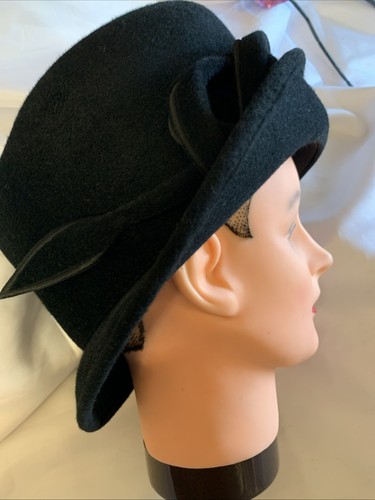 Vintage whiteley black felt - vintage,