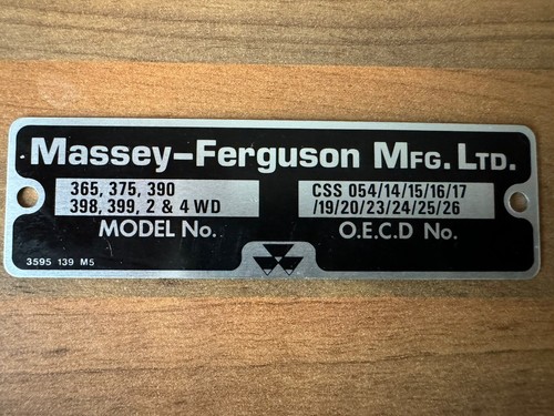 Original massey ferguson oecd - massey,