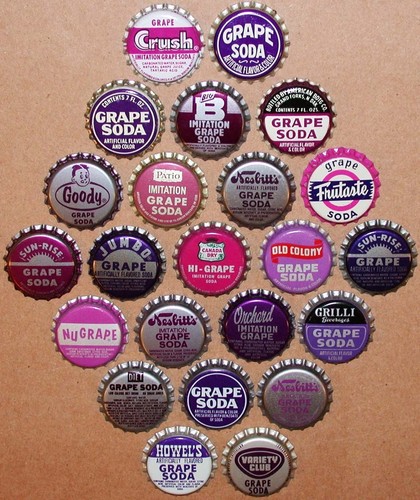 Vintage soda pop bottle caps