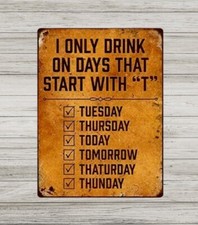 Metal Signs, Vintage Drinking