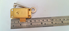 VINTAGE RETRO OLD STYLE BRASS WARDROBE LOCK -50mm x 25mm Reversible (4324)