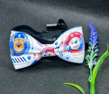 Dog Puppy Paw Patrol Bow Tie Neck Necktie Dickie Fabric Costume Comics 