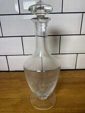 Vintage Etched Glass Decanter