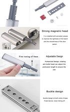 Stainless Steel Push to Open Cabinet Hinge Soft Close Damper Buffer System 