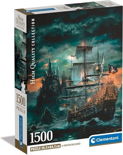 Pirate ship puzzle 1500 - pirate, piece