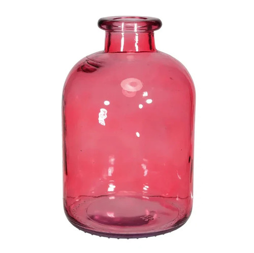 Cerise pink glass stem - or,