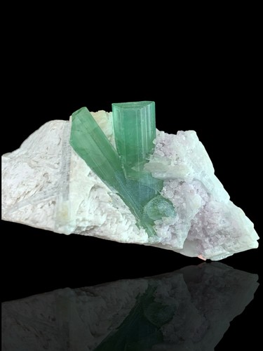 Blue cap tourmaline - blue,