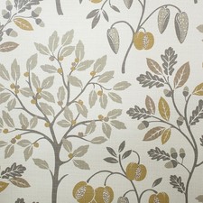 Crown Rowan Autumn Trees Natural Wallpaper M1760 - Textured Fabric Effect Leaves