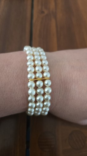 Vintage faux pearl bracelet - vintage,