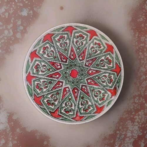 Vintage tek cini hand painted - cini,