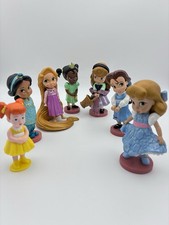 Disney Princess Cake Topper Figures Young Toddler Set of 7 Cake Decorations Toys