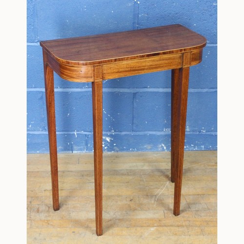 Georgian inlaid mahogany - a,