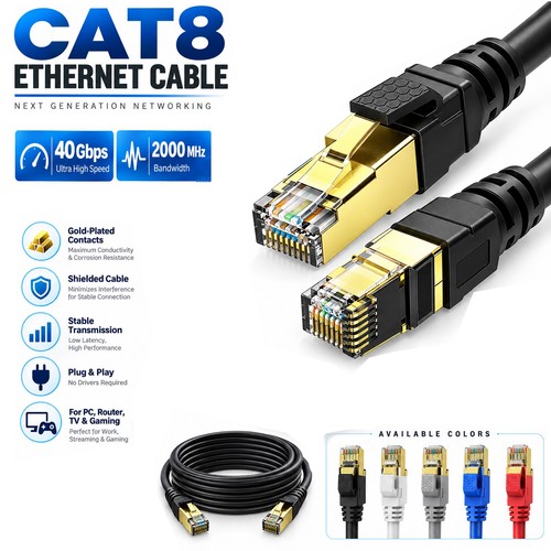Rj45 cat8 network cable 40gbps - cat8,