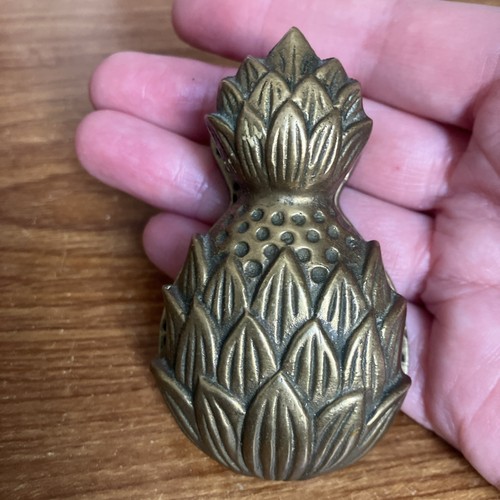 Vintage solid brass pineapple - vintage,