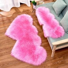 Fluffy Rugs Large Shaggy Area Rug Anti-Slip Soft Mat Living Room Bedroom Carpet