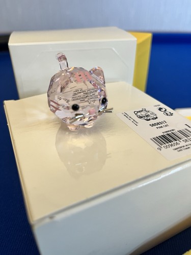Swarovski chubby cat pink - swarovski,