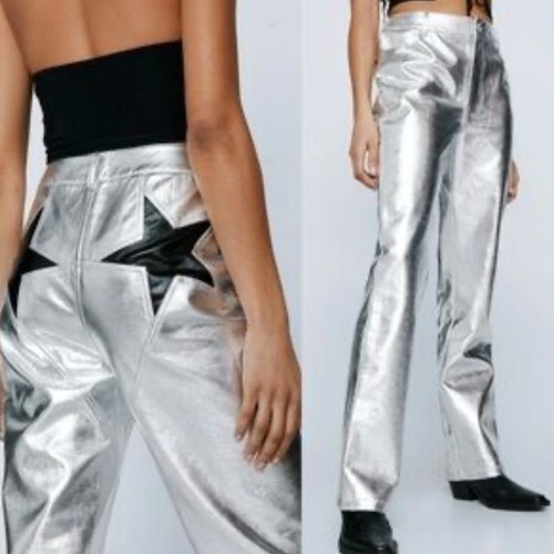 Nasty gal silver metallic - metallic, faux