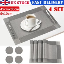 SET Of 4 PVC Place Mats & 4