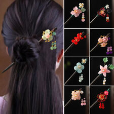 Women Hair Sticks Clip Wooden