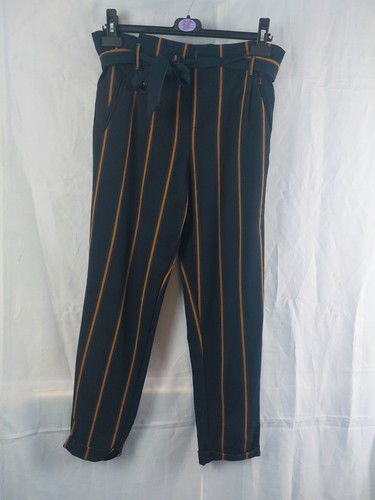 Zara black striped tailored - black,