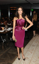 Marchesa Notte Fuchsia Pink Silk Strapless Cocktail Dress UK6 $828 ASO Celeb