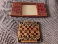 Beautiful Marinakis Bros Ancient Greek Theme Chess Set Metal Pieces Complete VGC