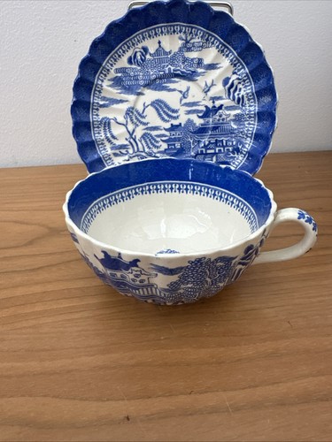 Antique spode china - antique, blue
