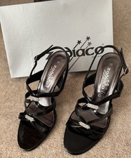 Zodiaco Italian Black Patent Ladies Dress Shoes, Size 6. WORN ONE TIME ONLY. 