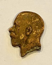 Metal Detecting Find WW1 Coin Head Trench Art