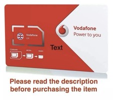 Vodafone UK Preloaded 4G/5G SIM Prepaid 
